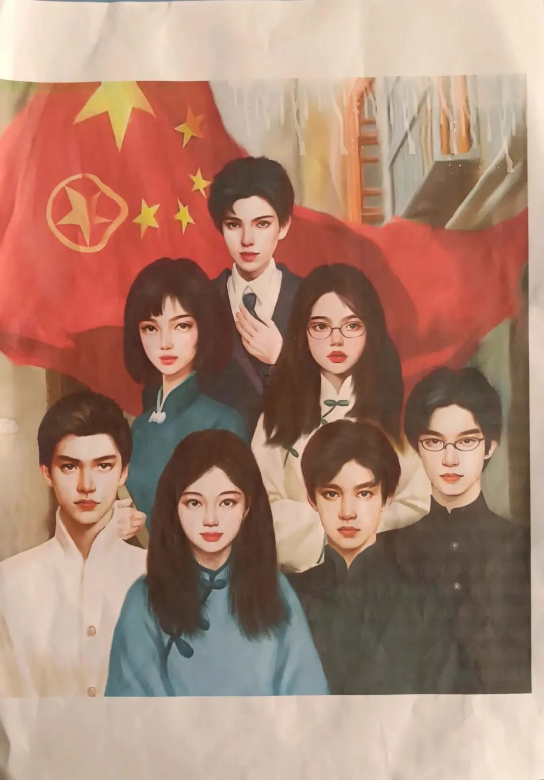 “书画描绘百年路 文字记录共青情”主题儿童画-图2