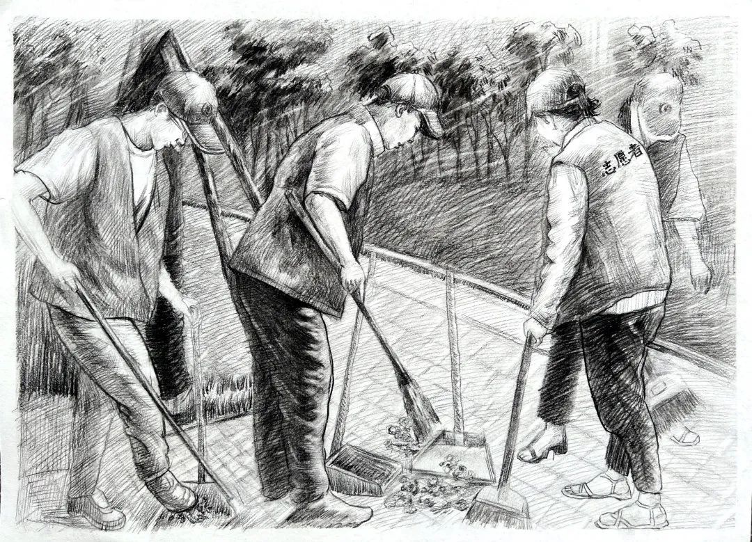 忆百年峥嵘 筑青春梦想 庆祝中国共青团成立100周年主题绘画-图7