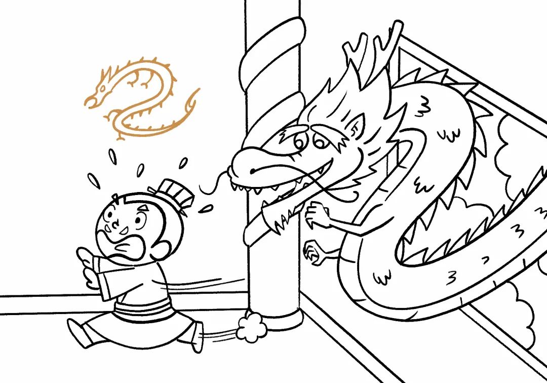 成语故事简笔画 叶公好龙-图7