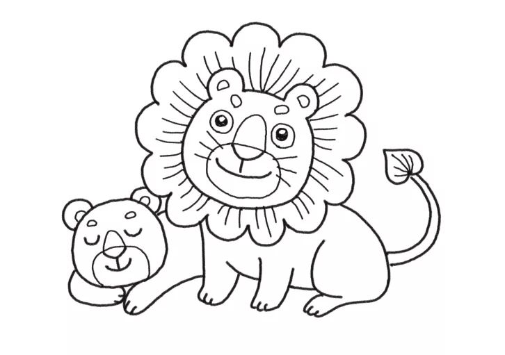 简单又可爱捕猎能手狮子怎么画-图5