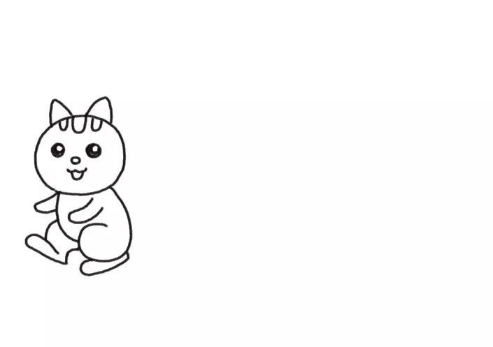 简单又可爱松鼠和刺猬简笔画画法步骤-图2