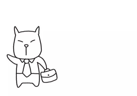 狗狗家族简笔画 勤劳的爸爸，温柔的妈妈-图2