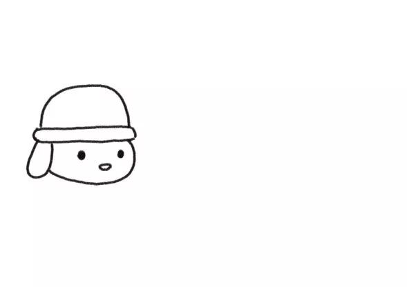 狗狗家族简笔画 汪星人小学生-图1