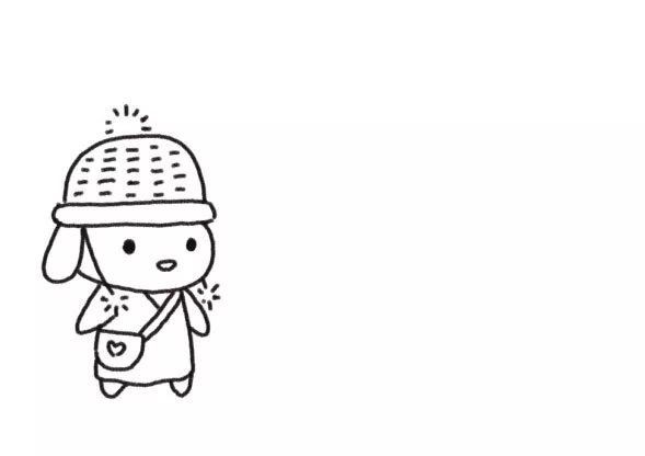 狗狗家族简笔画 汪星人小学生-图3