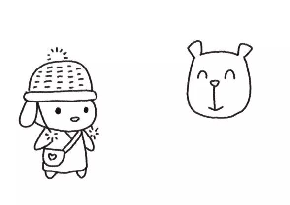 狗狗家族简笔画 汪星人小学生-图4