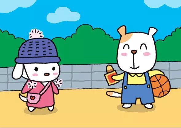 狗狗家族简笔画 汪星人小学生