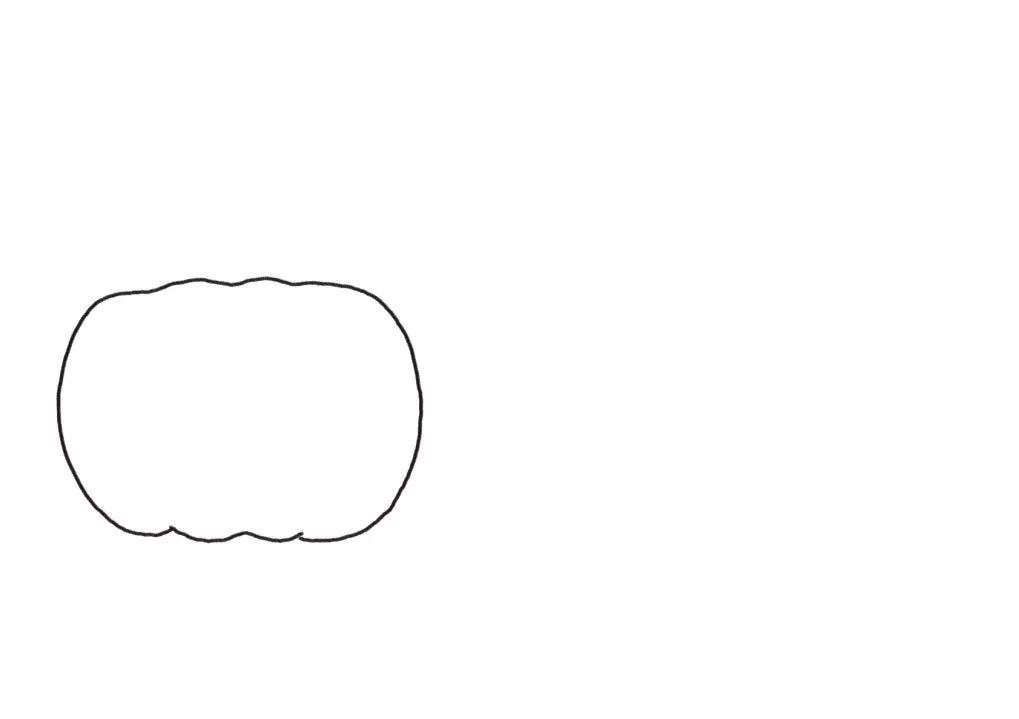 不给糖就捣蛋 万圣节南瓜灯和小捣蛋鬼简笔画-图1