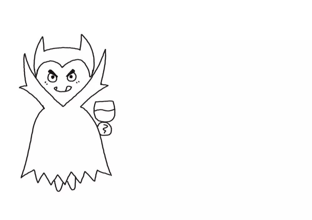 万圣节装扮 吸血鬼和小女巫-图3