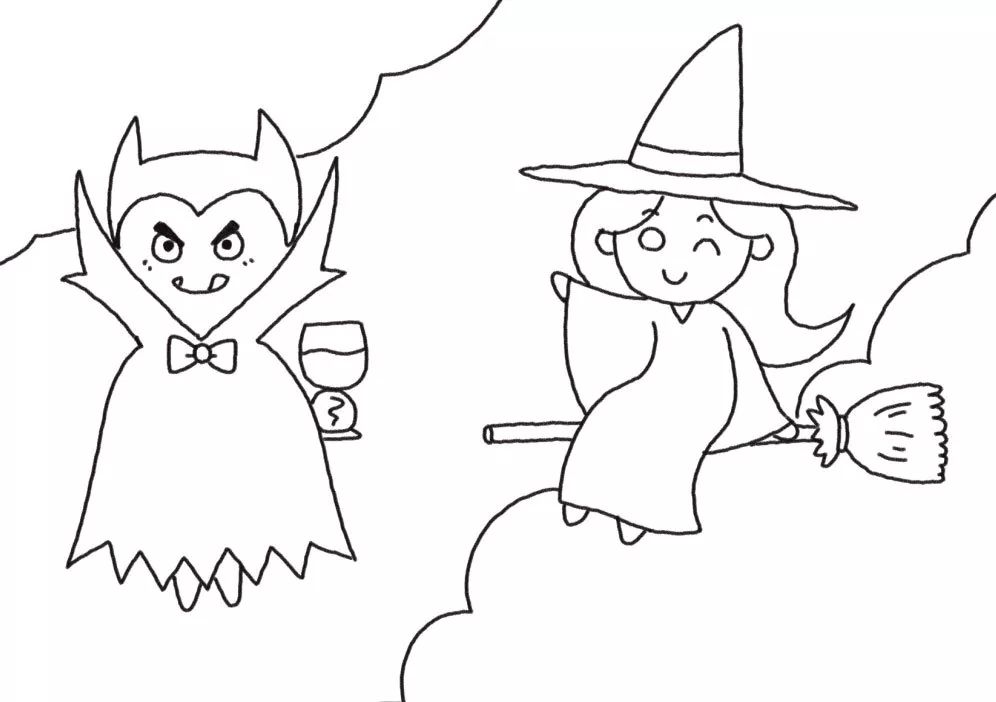 万圣节装扮 吸血鬼和小女巫-图6