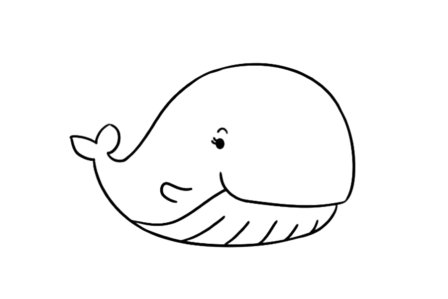 步骤4：画出眼睛和前肢。