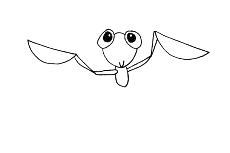 步骤7：同样画出左侧的前肢。