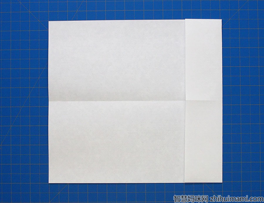 步骤2：将顶边向下折叠约 2 英寸。