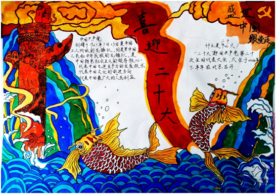 建团100年手抄报作品展示-图6