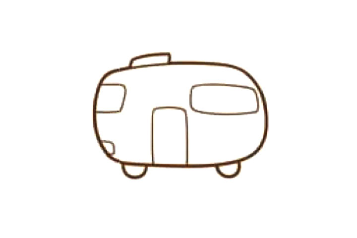 童话故事里的公共汽车怎么画-图3