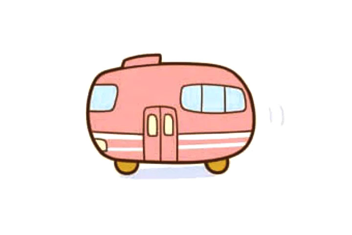 童话故事里的公共汽车怎么画