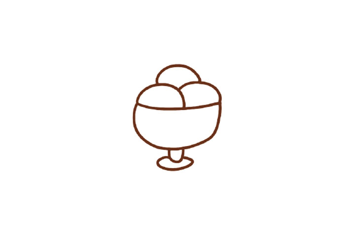 冰激凌碗怎么画-图3