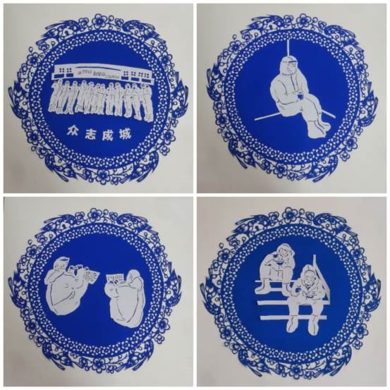 抗疫主题剪纸作品 平凡中的伟大-图1