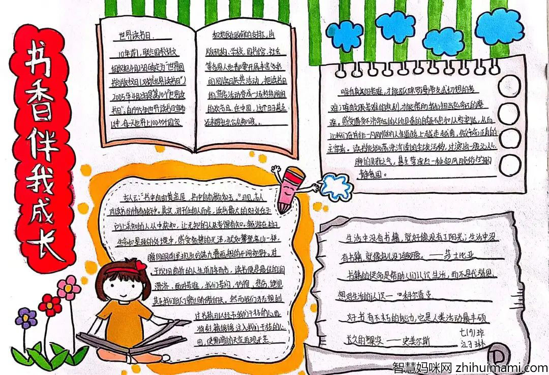 读书小报手抄报简单又好看-图1