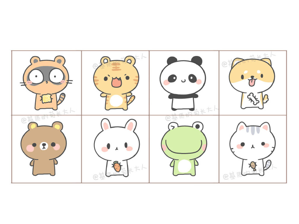 框框动物，用同一个身体画出不同的萌物-图8