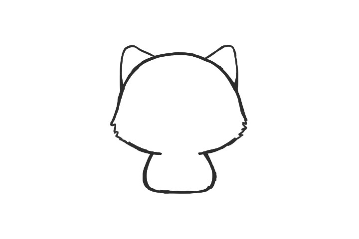 喵星人简笔画大全 可爱布偶猫怎么画-图4