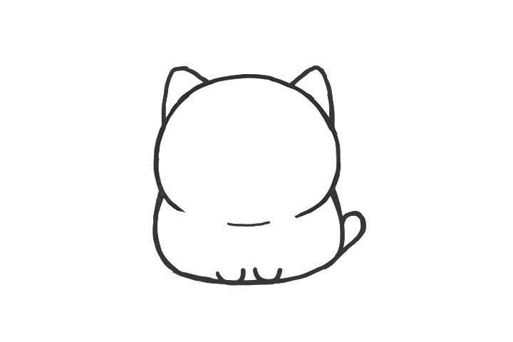 喵星人简笔画大全 可爱胖橘怎么画-图5