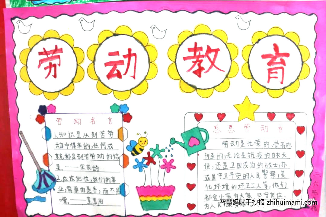几张简单的五一劳动节手抄报图片-图3