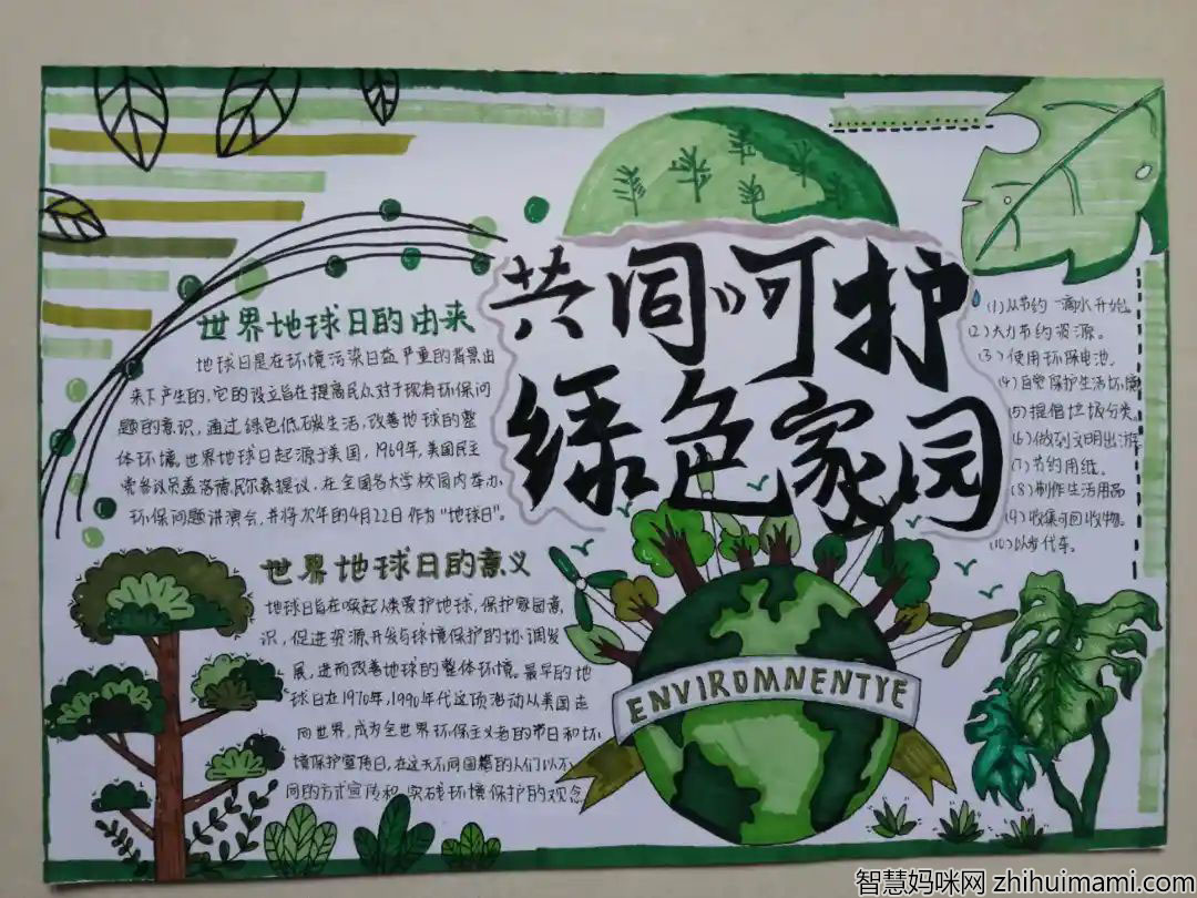 节能环保手抄报简单又漂亮-图2