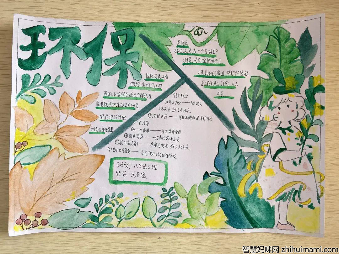 绿色低碳手抄报优秀作品-图2