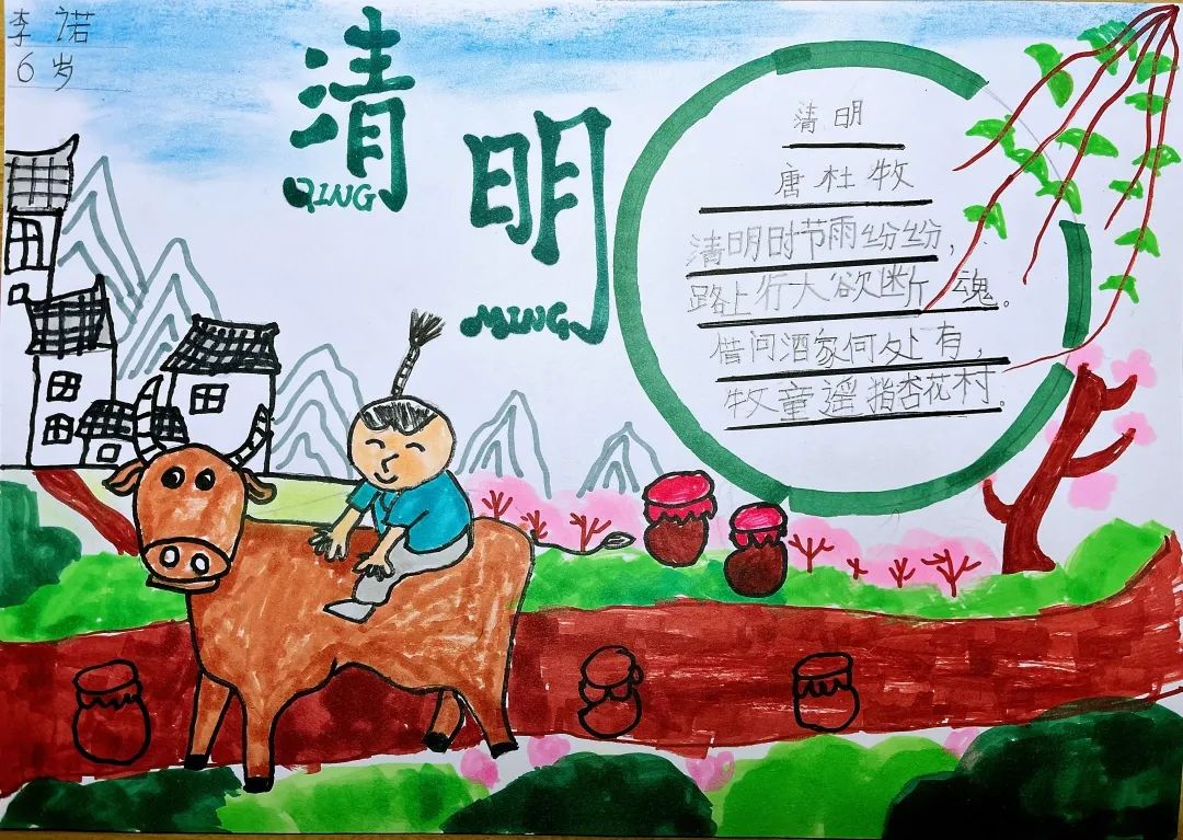 初中清明节手抄报简单-图1