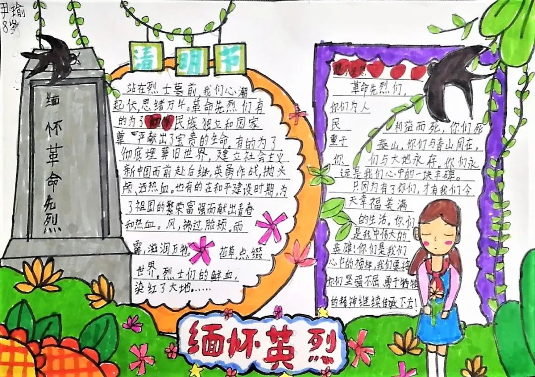 清明节英语手抄报简单漂亮-图2