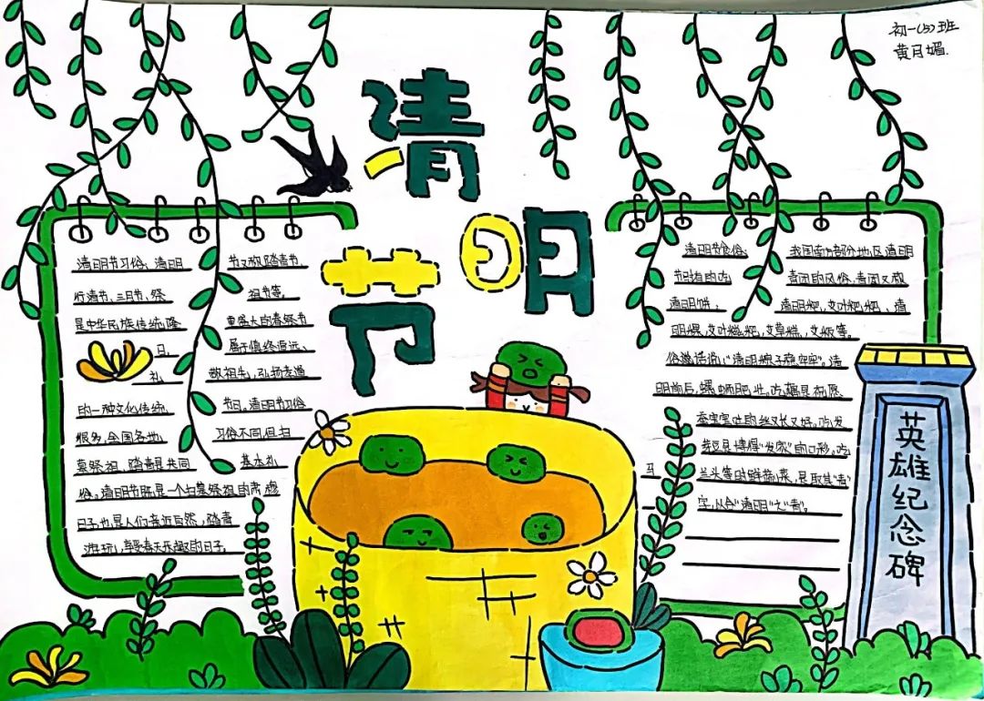 清明节小报怎么画-图1