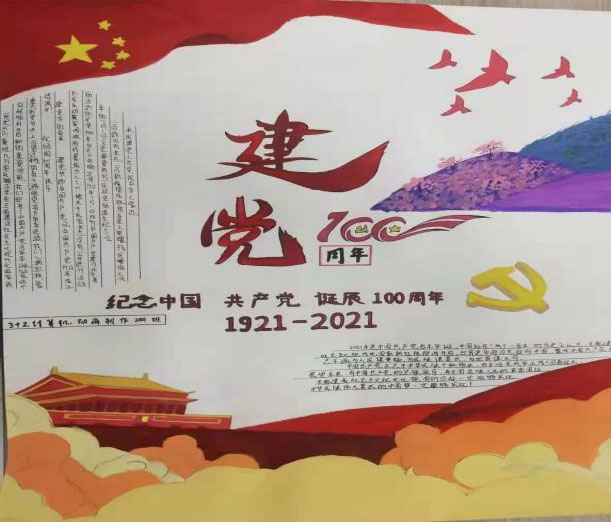 2021年建党节手抄报简单漂亮-图3