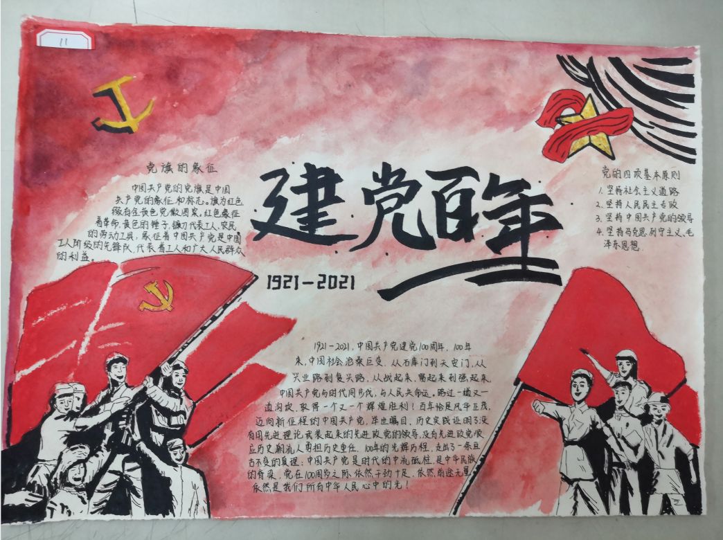 七一建党节手抄报怎么画-图3