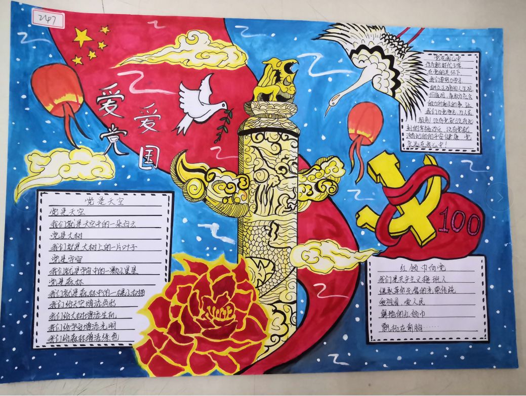 七一建党节手抄报怎么画-图4