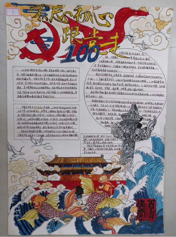 7.1建党节手抄报怎么画漂亮-图2