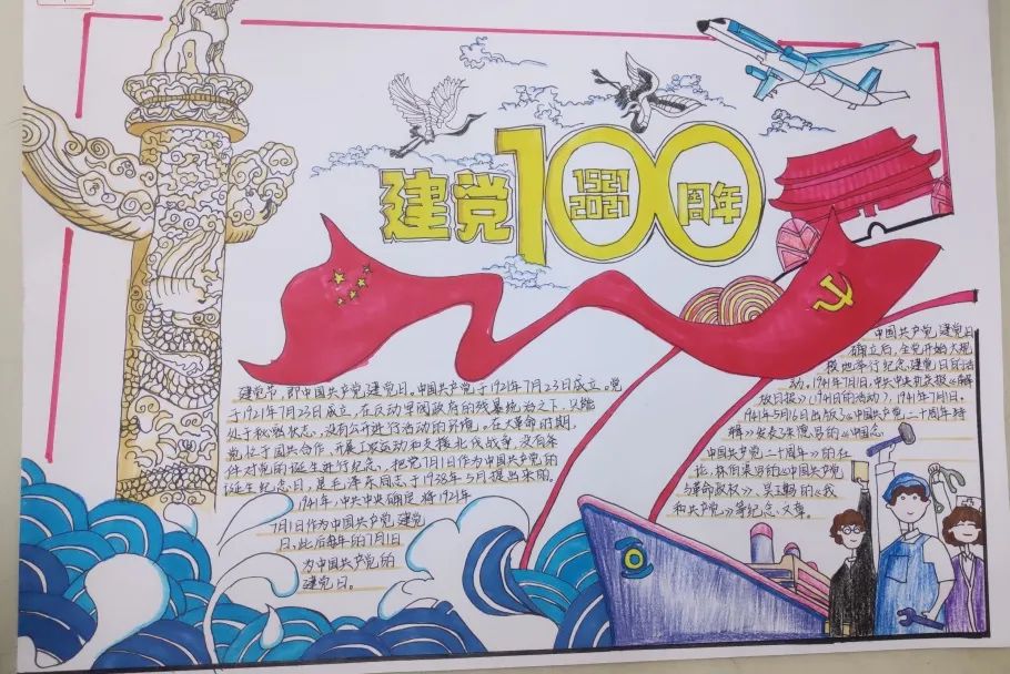 7.1建党节手抄报怎么画漂亮-图5