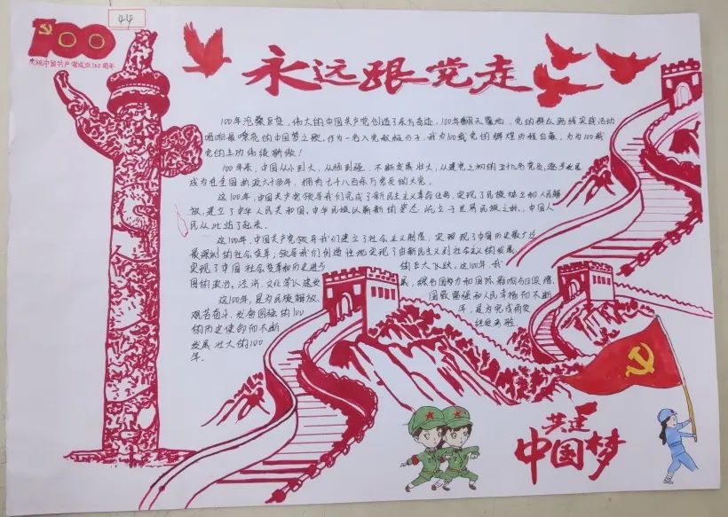 党的生日手抄报怎么画-图7