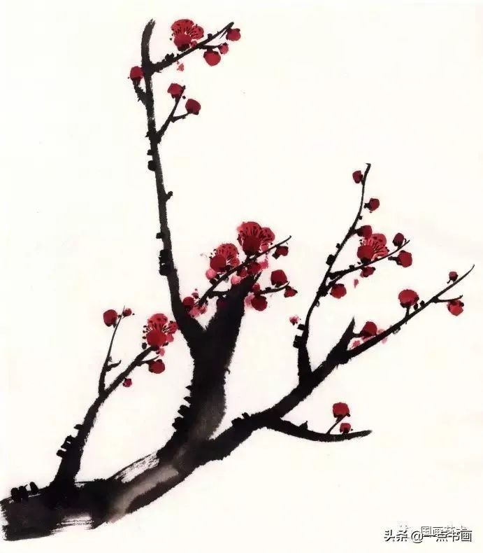 梅花怎么画