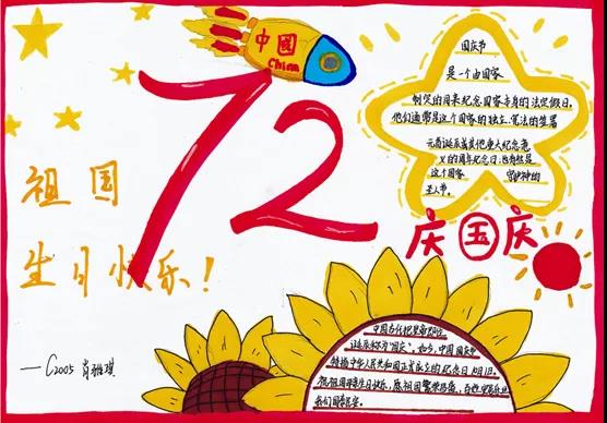 2022年国庆周年手抄报-图4