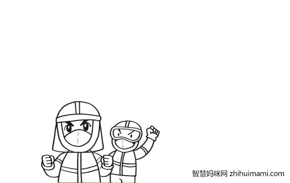 劳动节手抄报绘画教程，致敬抗击疫情的英雄们-图2