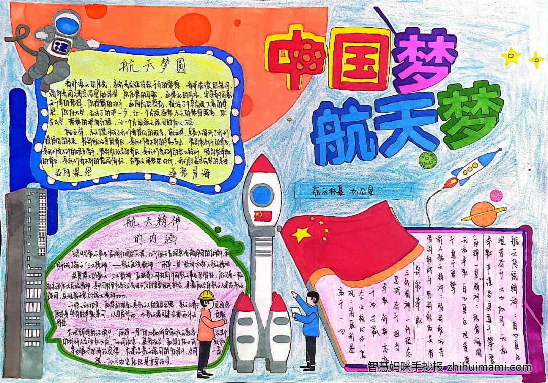 中国梦航天梦手抄报简单又漂亮（6张）-图2