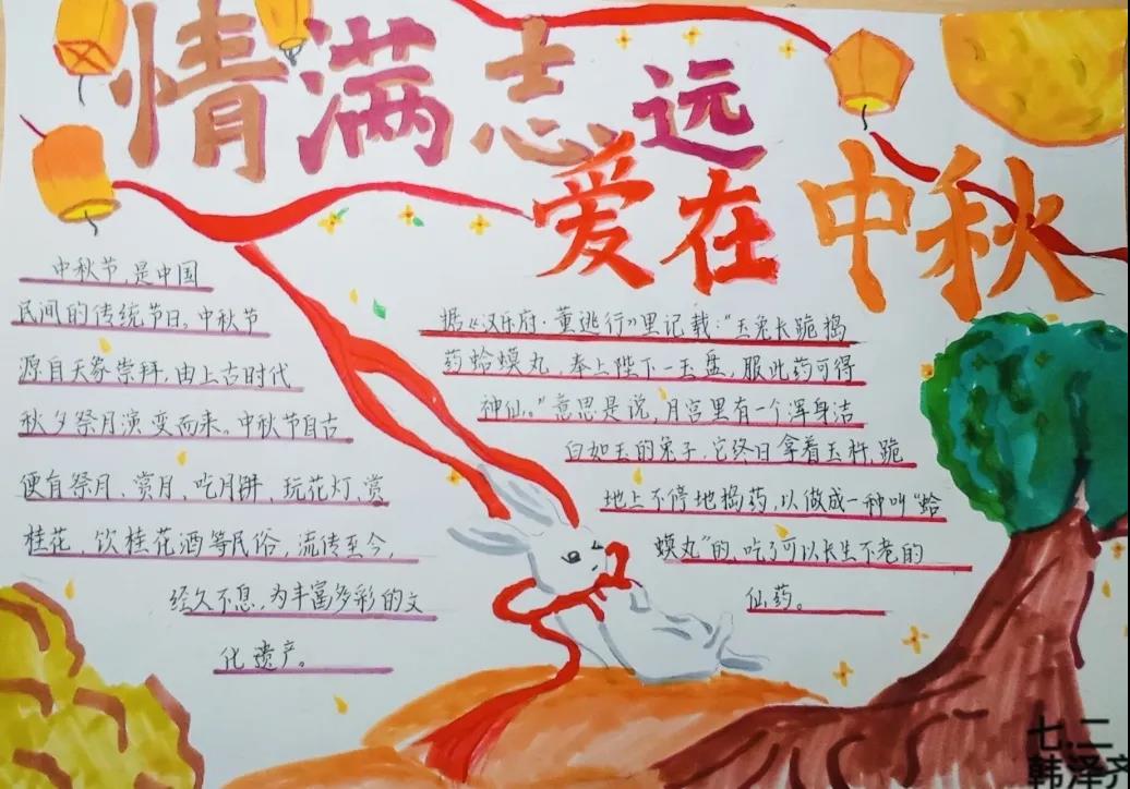 漂亮的中秋节手抄报一看就会-图1