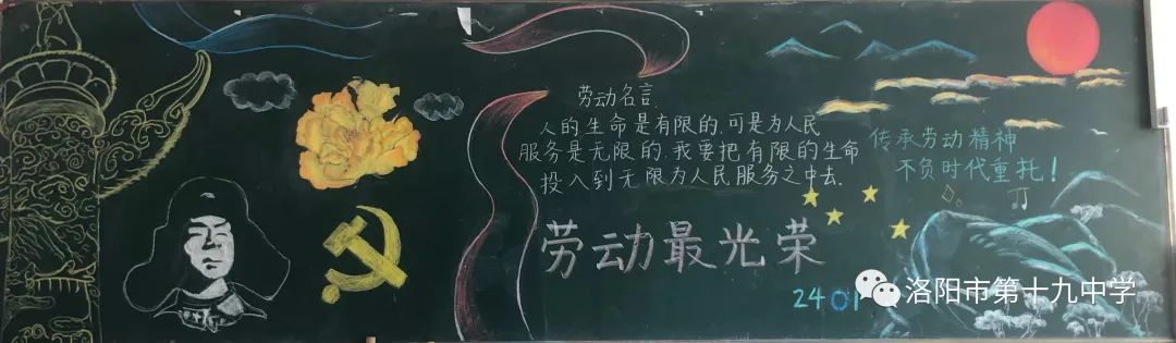 “庆五一·迎五四”主题黑板报（9张）-图2