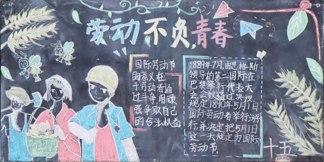7张漂亮的劳动节黑板报图片-图5