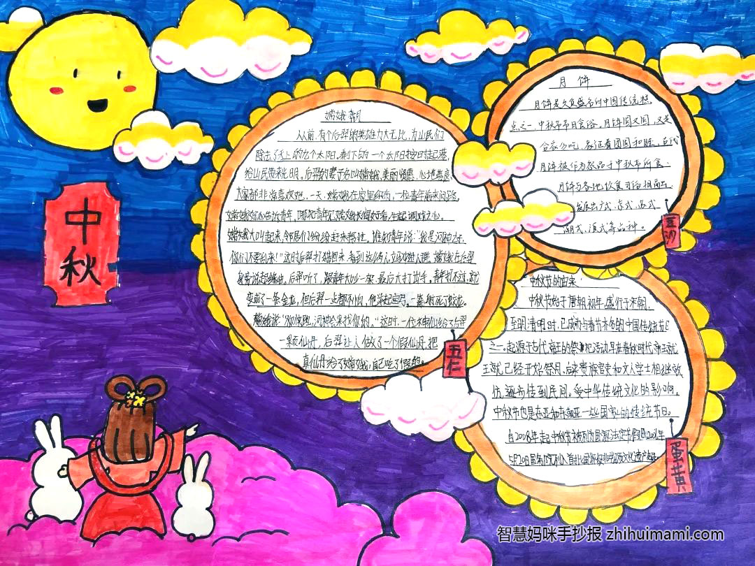 圆满中秋话团圆手抄报一等奖-图2