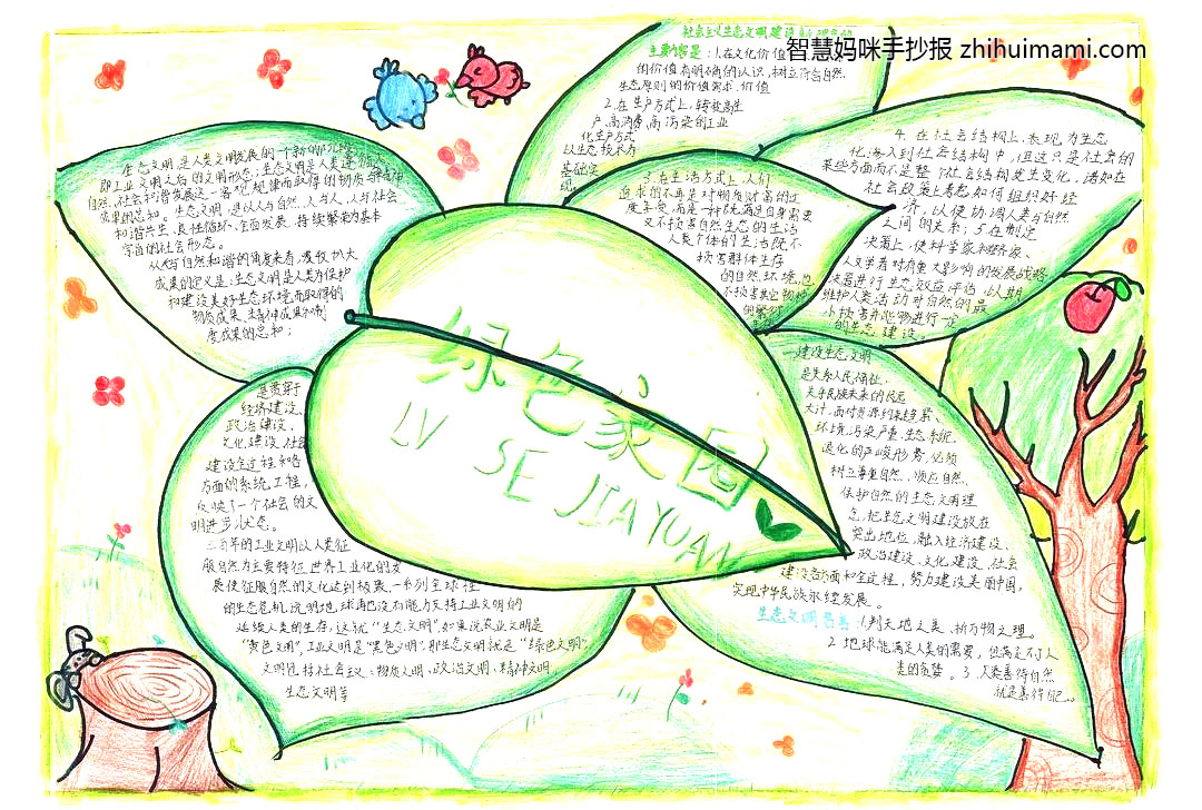 6张漂亮的世界地球日手抄报绘画-图6