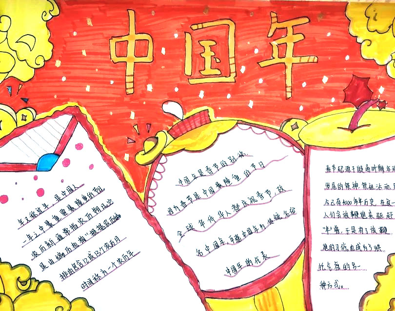 元宵节猜灯谜的手抄报教程-图1