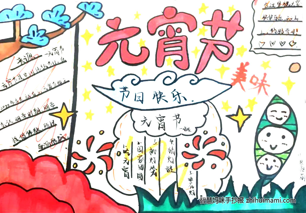 我们的节日元宵节手抄报怎么画-图2