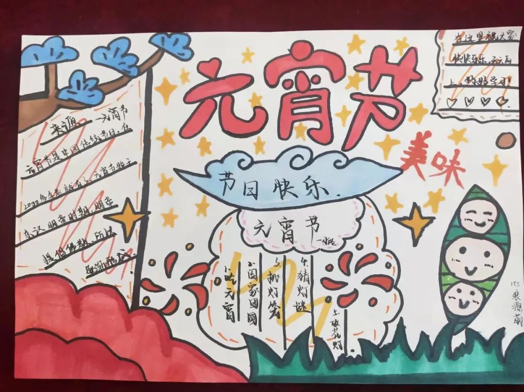 正月十五元宵节的手抄报-图3