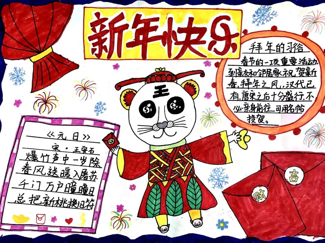 2022春节手抄报怎么画-图4